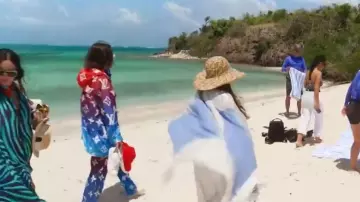 Louis Vuitton Sunset Monogram Lightweight Hooded Parka worn by Bronwyn Newport as seen in The Real Housewives of Salt Lake City (S06E08)