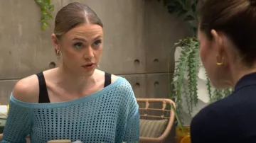 Lpa Leo Sweater worn by Claire Grace (Hayley Erin) as seen in The Young and the Restless on November 6, 2025