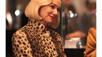 All’s Fair S01 Naomi Watts Leopard Print Jacket worn by Naomi Watts in All's Fair