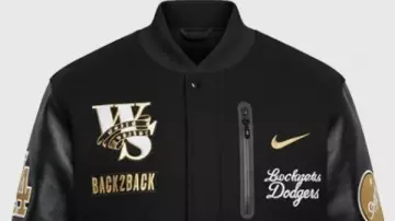 Les Dodgers World Series Back to Back Letterman Jacket dans les FINALES OUTS : Les Dodgers de Los Angeles remportent la Série mondiale 2025 après un MATCH 7 ÉPIQUE ! ????