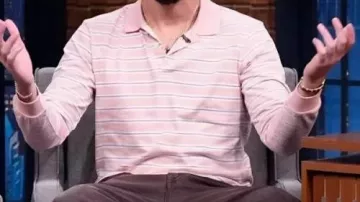 Striped Shirt worn by Bad Bunny in Late Night with Seth Meyers (S12)