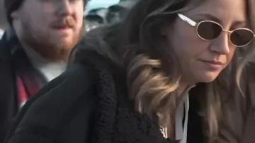 All Her Fault Abby Elliott Aviator Jacket worn by Lia (Abby Elliott) as seen in All Her Fault (S01)