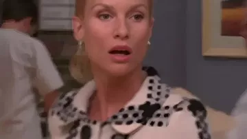 Nicollette Sheridan Manteau noir/blanc comme on le voit dans Desperate Housewives (S05)