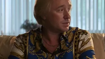 CHRISTY James V. Martin Chemise imprimée comme on le voit dans Christy (S01)