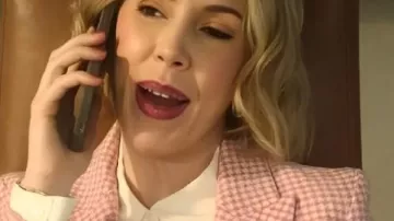 Tinsel Town Blazer worn by (Katherine Ryan) as seen in Tinsel Town