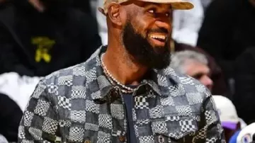 Chaqueta de San Antonio Spurs VS Los Angeles Lakers usada por LeBron James