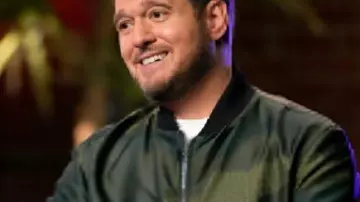 Camouflage Bomber Jacket worn by Self - Coach (Michael Bublé) as seen in The Voice (S28)
