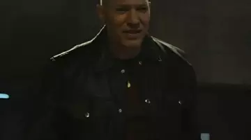 Power Book IV Force Tommy Egan Trucker Jacket en cuir noir porté par Tommy Egan (Joseph Sikora) dans Power Book IV : Force (S03)
