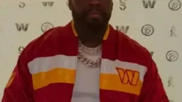 Veste rouge 50 Cent Washington Commanders