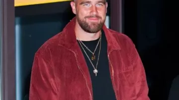Corduroy Jacket worn by Travis Kelce in NoHo NYC 2025