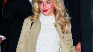 Longline Coat worn by Sabrina Carpenter in NYC 2025