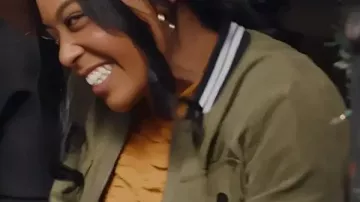 Unexpected Christmas 2025 Marissa Green Jacket worn by Marissa Scott (Dominique Perry) as seen in Unexpected Christmas