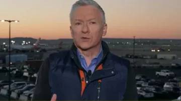 Chaleco de plumón Orvis Essex usado por Tom Costello como se ve en Today el 6 de noviembre de 2025