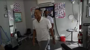 Zegna Striped Short-Sleeved Polo Shirt worn by Craig Melvin as seen in Today on November 6, 2025