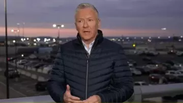 Tom Tailor Lightweight Quilted Jacket worn by Tom Costello as seen in Today on November 7, 2025