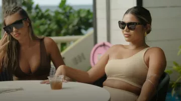 Abercrombie & Fitch Soft A&F Collection One-Shoulder Bodysuit worn by Skye Baker as seen in O'ahu Shores (S01E02)