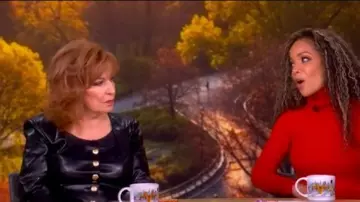 Generation Love Lavena Faux Leather Jacket worn by Joy Behar as seen in The View on November 6, 2025