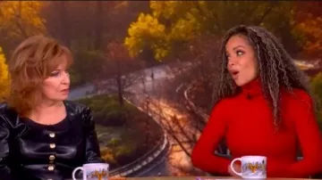 Sergio Hudson Cashmere-Wool Midi Dress worn by Sunny Hostin as seen in The View on November 6, 2025