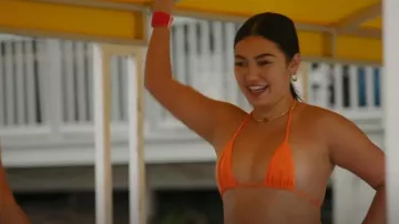 Dawn Marie Mila Top in Rosso worn by Kaui Goodness as seen in O'ahu Shores (S01E03)