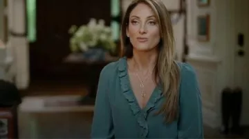 Camisa Sezane Rosine usada por Caley Svensson como se ve en Wife Swap: The Real Housewives Edition (S01E03)