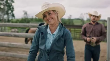 Mountain Warehouse Exodus Womens Water Resistant Softshell Jacket worn by Amy Fleming (Amber Marshall) as seen in Heartland (S19E06)