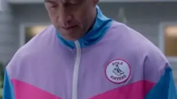 Joyeux Noël Ted Cooper Veste de survêtement unisexe à blocs de couleurs portée par Ted Cooper (Robert Buckley) dans Joyeux Noël, Ted Cooper !