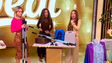 Le Superbe Desert Flower Liza Skirt worn by Sara Haines as seen in The View on November 10, 2025