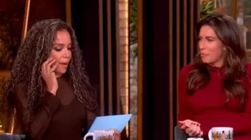 Zimmermann Rebellion Handkerchief Dress worn by Sunny Hostin as seen in The View on November 10, 2025