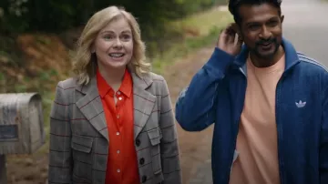 Surkana Cropped Jacket worn by Samantha Arondekar (Rose McIver) as seen in Ghosts (S05E02)