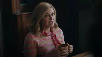 Heartloom Tallie Sweater worn by Samantha Arondekar (Rose McIver) as seen in Ghosts (S05E02)