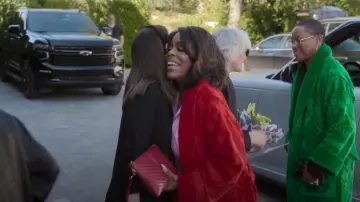 Dolce & Gabbana Jacquard Robe worn by Niecy Nash as seen in The Kardashians (S07E03)