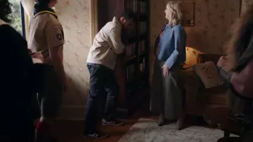 Gola Europa Sneaker Navy White worn by Jay Arondekar (Utkarsh Ambudkar) as seen in Ghosts (S05E02)