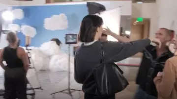 The Row Gabriel Tote worn by Kendall Jenner as seen in The Kardashians (S07E03)