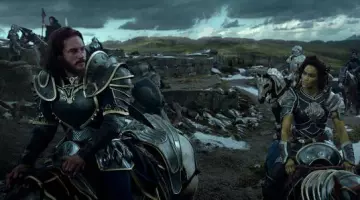 The shield of Anduin Lothar (Travis Fimmel) in the Warcraft : The beginning