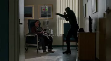 The Nike Air Jordan VI infrared sneakers worn by Adonis Johnson (Micheal B. Jordan) in the movie Creed