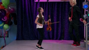 the slip-on of the violinist in Austin and Ally