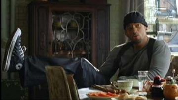 The Converse Chuck Taylor leather black Will Smith in I, Robot