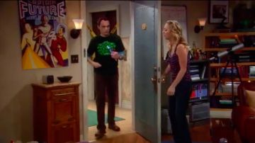 Le capitaine Futur Poster comme on le voit dans La Théorie du Big Bang S02E14