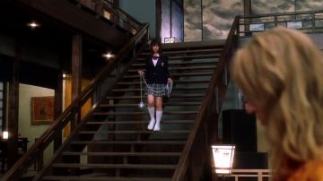 Les sneakers blanches de Gogo Yubari (Chiaki Kuriyama) dans Kill Bill: Vol.1