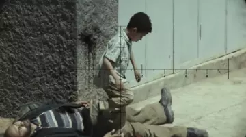 The sneakers of a victim in American Sniper