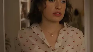 I Love LA Rachel Sennott Cherries Printed Blouse