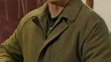 A Newport Christmas 2025 Nick Wool Jacket worn by Nick (Wes Brown) in A Newport Christmas