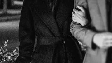 The Christmas Ring 2025 Vanessa Mayfield Wool Trench Coat worn by Vanessa Mayfield (Jana Kramer) in Karen Kingsbury's The Christmas Ring