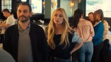 Favorite Daughter The William Split Decision Leather Belt worn by Morgan (Justine Lupe) as seen in Nobody Wants This (S02E04)