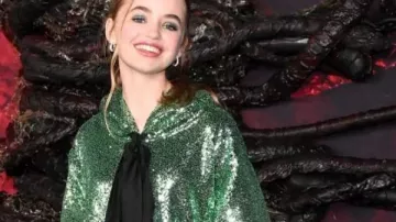 Stranger Things S05 Nell Fisher Green Sequin Dress as seen in Stranger Things (S05)