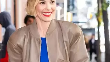 Leslie Bibb New York City Cropped Jacket