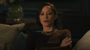 David Yurman Collier Carlyle en or jaune 18 carats porté par Céline Dumont (Marion Cotillard) comme on le voit dans The Morning Show (S04E08)