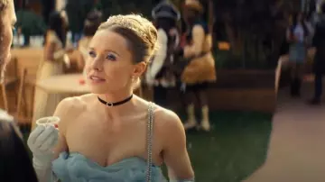 Acedre Collar de gargantilla negra Corazón con cadenas de collar de cristal Collares ajustables usados por Joanne (Kristen Bell) como se ve en Nobody Wants This (S02E06)