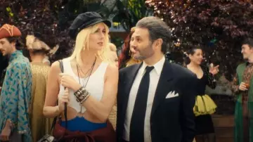 Hunza G Pretty Woman Cutout Crinkle-knit Mini Dress worn by Morgan(Justine Lupe) as seen in Nobody Wants This (S02E06)