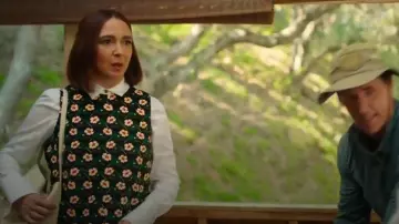 La DoubleJ La Scala top worn by Molly Novak (Maya Rudolph) as seen in Loot (S03E06)